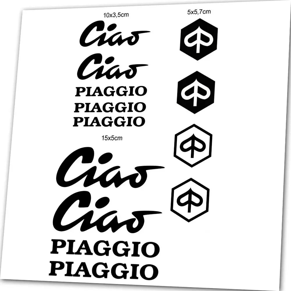 Piaggio Ciao klistermärkesark